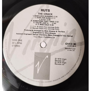 The Ruts - The Crack 1988 UK Reissue Vinyl LP ***READY TO SHIP from Hong Kong***
